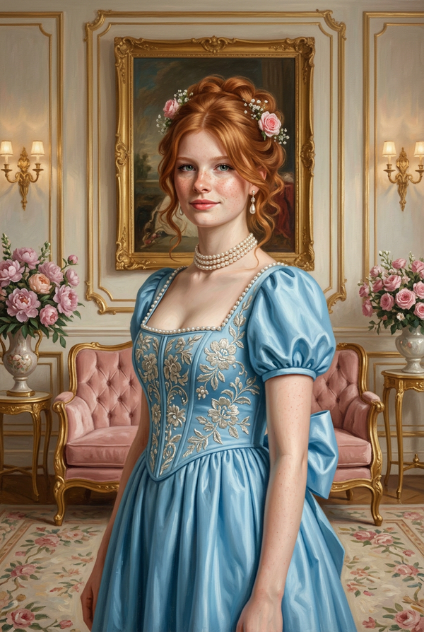 British Regency painted portrait example: Lady — Salon